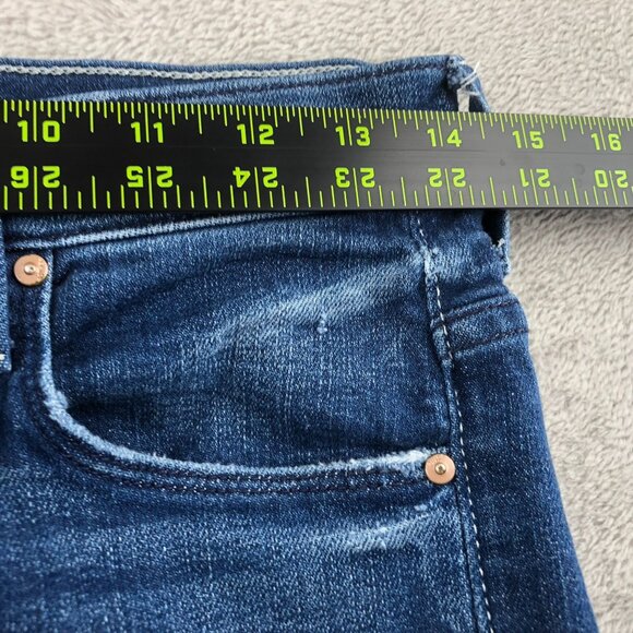 Mother Woman's Jeans Size 27 The Weekender Fray Blue Denim Flared Jeans - Picture 5 of 16